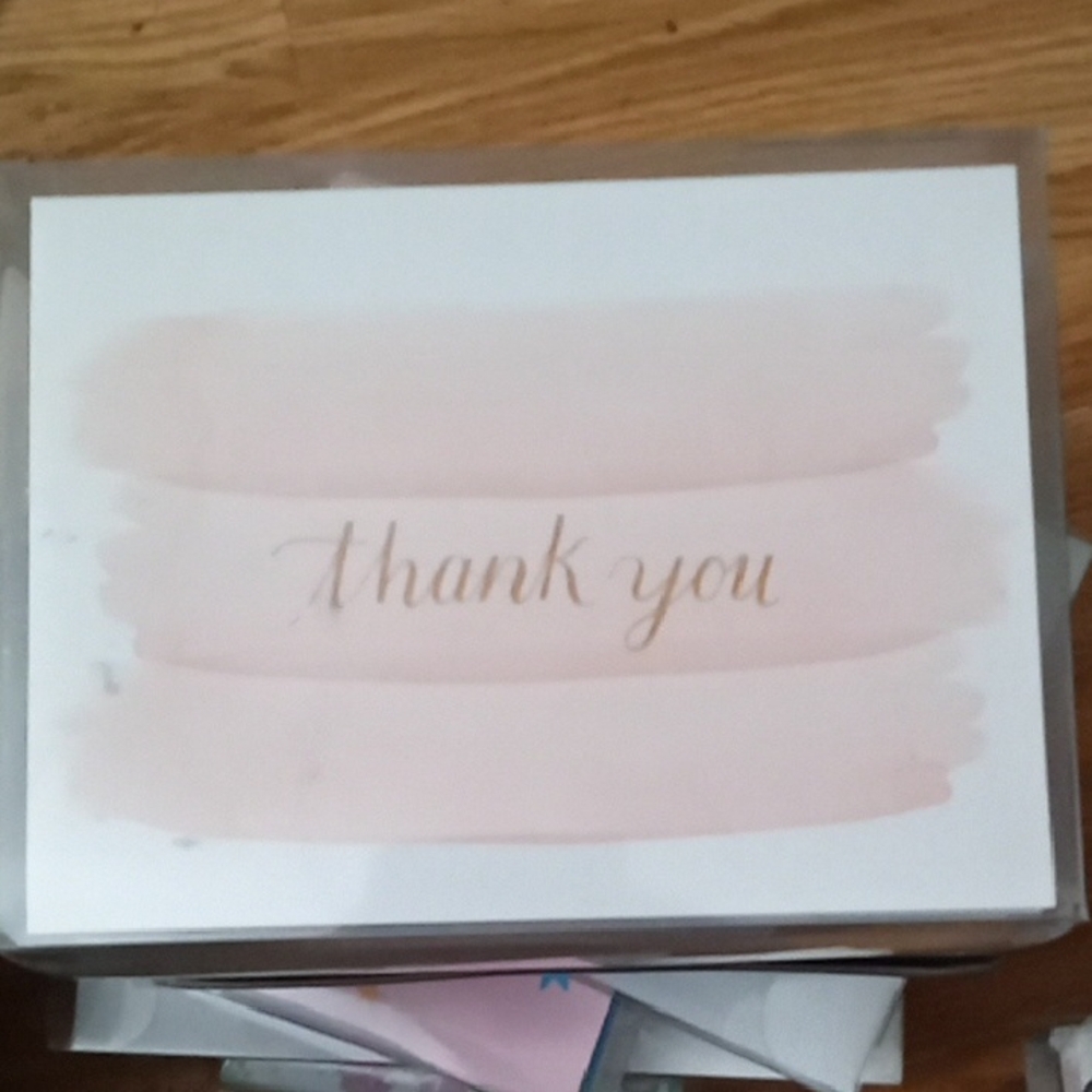 Pink Thank You Cards